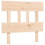Estructura de cama con cabecero madera maciza de vidaXL, Camas y somieres - Ref: Foro24-3193301, Precio: 90,39 €, Descuento: %