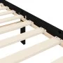Bed frame with black solid wood headboard 140x190 cm by vidaXL, Beds and slatted bases - Ref: Foro24-3193450, Price: 173,44 €...