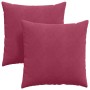 Cojines de sofá 2 pcs Rojo vino 60 x 60 cm Tela de pana en Decoración | Comprar online en Foru.es