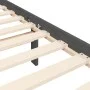 Gray solid wood bed frame with headboard 200x200cm by vidaXL, Beds and slatted bases - Ref: Foro24-3193553, Price: 172,52 €, ...