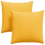Cojines de sofá 2 pcs Amarillo Claro 60 x 60 cm Tela de pana en Decoración | Comprar online en Foru.es