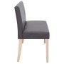 Banco de cuero sintético 139,5 cm gris de vidaXL, Bancos para recibidores y almacenamiento - Ref: Foro24-281332, Precio: 179,...