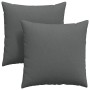 Cojines de sofá 2 pcs Gris oscuro 80 x 80 cm tela en Decoración | Comprar online en Foru.es