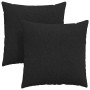 Cojines de sofá 2 pcs Negro 80 x 80 cm tela en Decoración | Comprar online en Foru.es