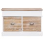 Banco de recibidor de madera de Paulownia 70x35x45 cm de vidaXL, Bancos para recibidores y almacenamiento - Ref: Foro24-28407...