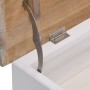 Banco de recibidor de madera de Paulownia 70x35x45 cm de vidaXL, Bancos para recibidores y almacenamiento - Ref: Foro24-28407...