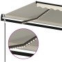 Toldo automático con LED y sensor de viento crema 400x350 cm en Toldos | Comprar online en Foru.es