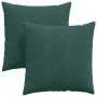 Cojines de sofá 2 pcs Verde oscuro 80 x 80 cm Tela de pana en Decoración | Comprar online en Foru.es