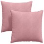 Cojines de sofá 2 pcs Rosa 80 x 80 cm Tela de pana en Decoración | Comprar online en Foru.es