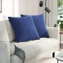Cojines de sofá 2 pcs Azul Policía 80 x 80 cm Tela de pana en Decoración | Comprar online en Foru.es
