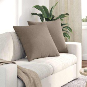 Cojines de sofá 2 pcs Taupé 80 x 80 cm tela en Decoración | Comprar online en Foru.es