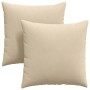Cojines de sofá 2 pcs Crema 80 x 80 cm tela en Decoración | Comprar online en Foru.es
