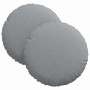 Cojines para asiento 2 pcs Gris Claro Ø30 x 13 cm tela en Decoración | Comprar online en Foru.es