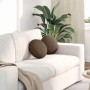 Cojines para asiento 2 pcs Marrón Ø30 x 13 cm tela en Decoración | Comprar online en Foru.es