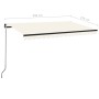 Toldo retráctil manual crema 450x350 cm en Toldos | Comprar online en Foru.es