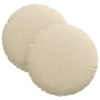 Cojines para asiento 2 pcs Crema Ø30 x 13 cm tela en Decoración | Comprar online en Foru.es
