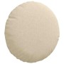 Cojines para asiento 2 pcs Crema Ø30 x 13 cm tela en Decoración | Comprar online en Foru.es