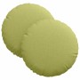 Cojines para asiento 2 pcs Verde claro Ø30 x 13 cm tela en Decoración | Comprar online en Foru.es