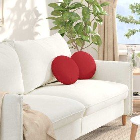 Cojines para asiento 2 pcs Rojo Ø30 x 13 cm tela en Decoración | Comprar online en Foru.es