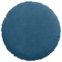 Cojines para asiento 2 pcs Azul Ø 40 x 13 cm Terciopelo en Decoración | Comprar online en Foru.es