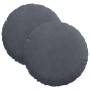 Cojines para asiento 2 pcs Gris oscuro Ø 40 x 13 cm Terciopelo en Decoración | Comprar online en Foru.es