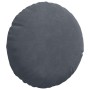 Cojines para asiento 2 pcs Gris oscuro Ø 40 x 13 cm Terciopelo en Decoración | Comprar online en Foru.es