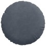 Cojines para asiento 2 pcs Gris oscuro Ø 40 x 13 cm Terciopelo en Decoración | Comprar online en Foru.es