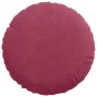 Cojines para asiento 2 pcs Rojo vino Ø 40 x 13 cm Terciopelo en Decoración | Comprar online en Foru.es