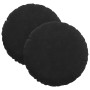Cojines para asiento 2 pcs Negro Ø 40 x 13 cm Terciopelo en Decoración | Comprar online en Foru.es