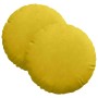 Cojines para asiento 2 pcs Amarillo Ø 40 x 13 cm Terciopelo en Decoración | Comprar online en Foru.es