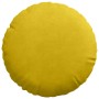 Cojines para asiento 2 pcs Amarillo Ø 40 x 13 cm Terciopelo en Decoración | Comprar online en Foru.es