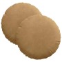Cojines para asiento 2 pcs Marrón Ø 40 x 13 cm Terciopelo en Decoración | Comprar online en Foru.es
