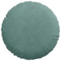 Cojines para asiento 2 pcs Verde Mar Ø 40 x 13 cm Terciopelo en Decoración | Comprar online en Foru.es