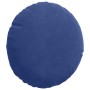 Cojines para asiento 2 pcs Azul Policía Ø 40 x 13 cm Terciopelo en Decoración | Comprar online en Foru.es