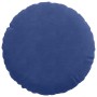 Cojines para asiento 2 pcs Azul Policía Ø 40 x 13 cm Terciopelo en Decoración | Comprar online en Foru.es