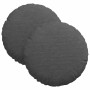 Cojines para asiento 2 pcs Gris oscuro Ø 30 cm Tela de pana en Decoración | Comprar online en Foru.es