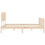 Estructura de cama con cabecero madera maciza 160x200 cm de vidaXL, Camas y somieres - Ref: Foro24-3193476, Precio: 133,05 €,...