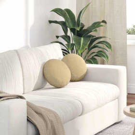 Cojines para asiento 2 pcs Verde grisáceo Ø 30 cm Tela de pana en Decoración | Comprar online en Foru.es