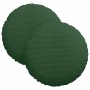 Cojines para asiento 2 pcs Verde oscuro Ø 30 cm Tela de pana en Decoración | Comprar online en Foru.es