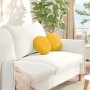 Cojines para asiento 2 pcs Amarillo Claro Ø 30 cm Tela de pana en Decoración | Comprar online en Foru.es