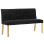 Banco de terciopelo negro 140 cm de vidaXL, Bancos para recibidores y almacenamiento - Ref: Foro24-288575, Precio: 213,06 €, ...