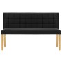 Banco de terciopelo negro 140 cm de vidaXL, Bancos para recibidores y almacenamiento - Ref: Foro24-288575, Precio: 213,06 €, ...