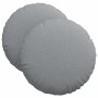Cojines para asiento 2 pcs Gris Claro Ø40 x 13 cm tela en Decoración | Comprar online en Foru.es