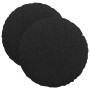 Cojines para asiento 2 pcs Negro Ø40 x 13 cm tela en Decoración | Comprar online en Foru.es