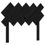 Estructura de cama con cabecero madera maciza negro 100x200 cm de vidaXL, Camas y somieres - Ref: Foro24-3193460, Precio: 129...