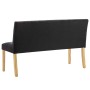 Banco de terciopelo negro 140 cm de vidaXL, Bancos para recibidores y almacenamiento - Ref: Foro24-288575, Precio: 213,06 €, ...