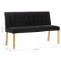 Banco de terciopelo negro 140 cm de vidaXL, Bancos para recibidores y almacenamiento - Ref: Foro24-288575, Precio: 213,06 €, ...