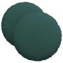 Cojines para asiento 2 pcs Verde oscuro Ø40 x 13 cm tela en Decoración | Comprar online en Foru.es