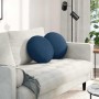 Cojines para asiento 2 pcs Azul Ø40 x 13 cm tela en Decoración | Comprar online en Foru.es