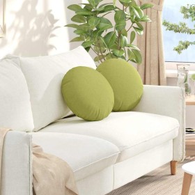 Cojines para asiento 2 pcs Verde claro Ø40 x 13 cm tela en Decoración | Comprar online en Foru.es